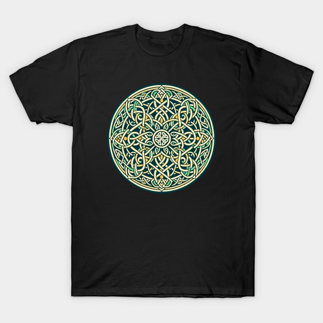 Eternal Celtic Knotwork Mandala Art 4 T-Shirt by AmandaOlsenDesigns